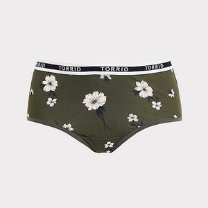 Torrid Size 2 Green Floral Underwear